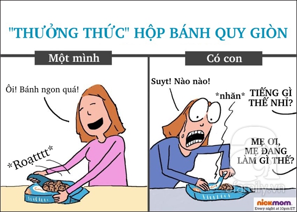 Mẹ nuôi con nhỏ