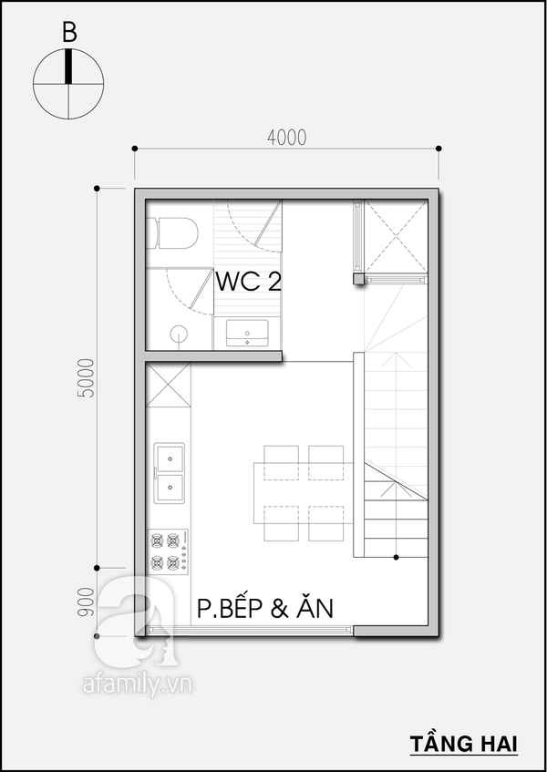 Tư vấn thiết kế nhà 20m² tiện nghi cho gia đình 5 người 2