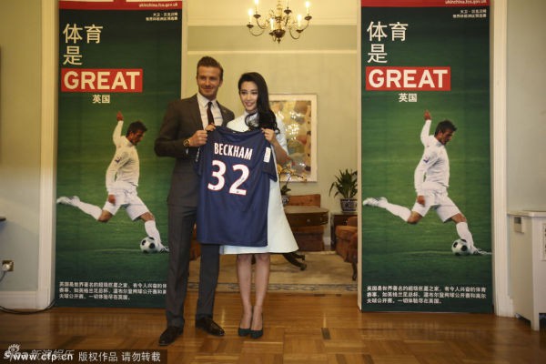 Lý Băng Băng lúng túng trước ánh mắt của Beckham 4