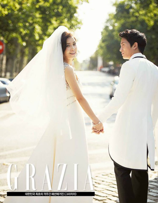 Trọn bộ ảnh cưới đẹp như mơ của Lee Bo Young – Ji Sung 1
