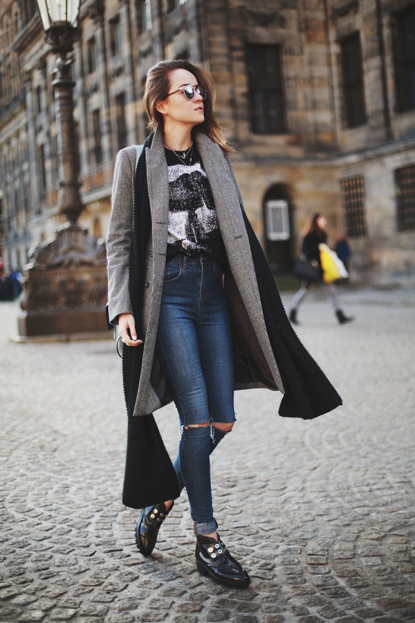 Street style sành điệu với đồ jean của các quý cô Châu Âu 1