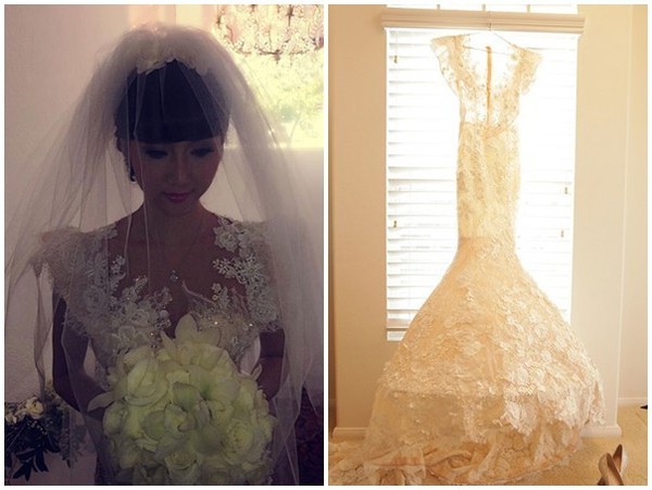 Những bộ váy cưới lộng lẫy nhất showbiz Việt năm 2014 31