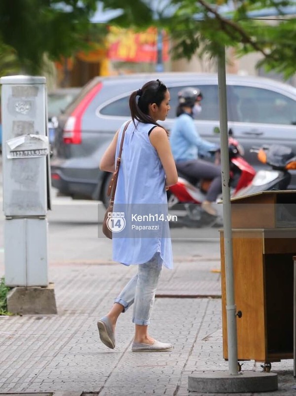 street style sau sinh của H&agrave; Tăng 