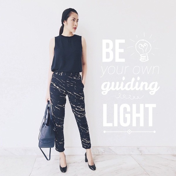 street style sau sinh của H&agrave; Tăng 