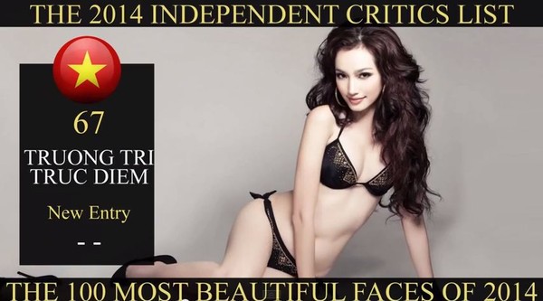 Trúc Diễm bất ngờ lọt Top 100 gương mặt đẹp nhất thế giới 2014  1