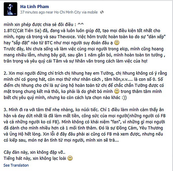 Hà Linh The Voice: Xin đừng 