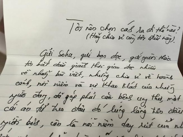 Lá thư đau đớn của một người Hà Nội đang cố tìm cách chết
