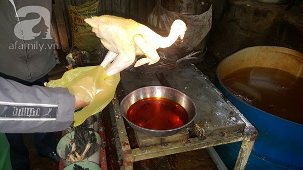 Chà bông, gà được pha trộn hóa chất Trung Quốc
