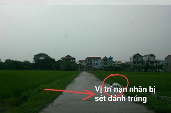 Thái Nguyên: Đi xe máy dưới trời mưa, một phụ nữ bị sét đánh tử vong