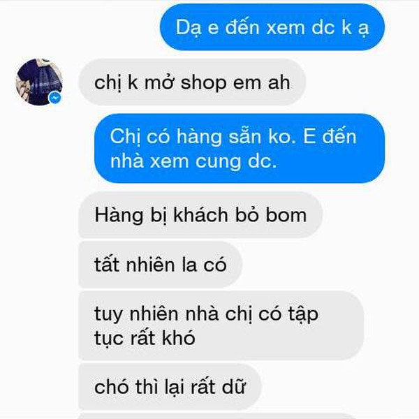 Khách mua váy online bị chủ shop lôi đủ thứ ra để diễn thuyết mắng mỏ