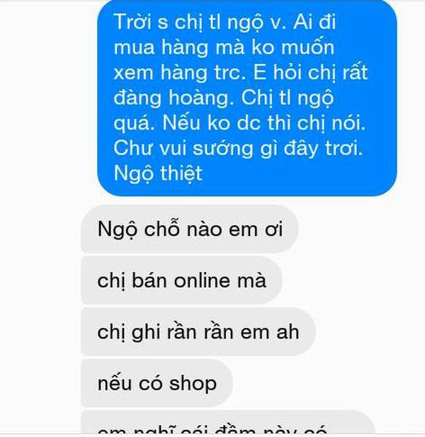 Khách mua váy online bị chủ shop lôi đủ thứ ra để diễn thuyết mắng mỏ