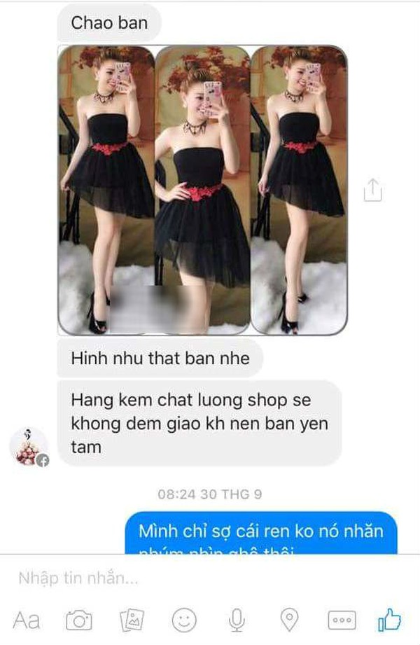 Mua váy online “y hình”, cô nàng nhận về váy khác từ đầu đến cuối, chỉ giống mỗi màu đen Mua váy online “y hình”, cô nàng nhận về váy khác từ đầu đến cuối, chỉ giống mỗi màu đen