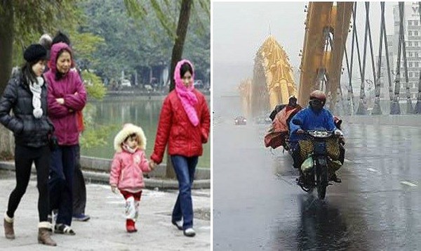 H&agrave; Nội r&eacute;t s&acirc;u, Đ&agrave; Nẵng mưa to 3 ng&agrave;y tới