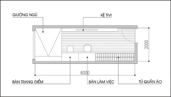 Tư vấn 2 cách bố trí nội thất thông minh cho phòng ngủ nhỏ  2