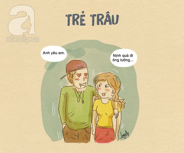 trẻ trâu và đàn ông