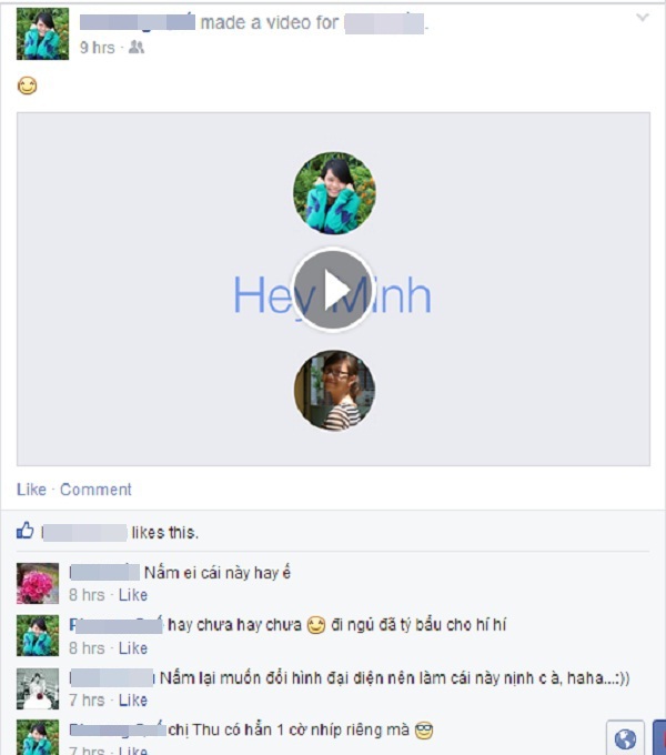 Người dùng facebook hào hứng với video 
