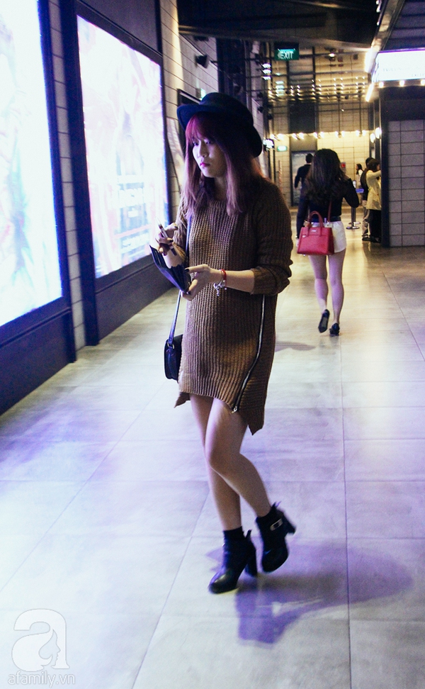 Phái đẹp Hà Thành chuộng chân váy & áo len trong street style cuối tuần 6