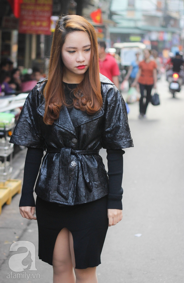 Street style bắt mắt với trang phục màu trầm của phái đẹp Hà Thành 5