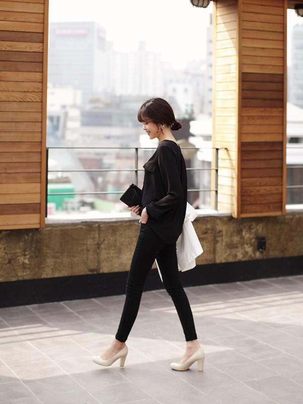 Những combo mùa thu tôn dáng cho nàng thấp bé Những combo mùa thu tôn dáng cho nàng thấp bé