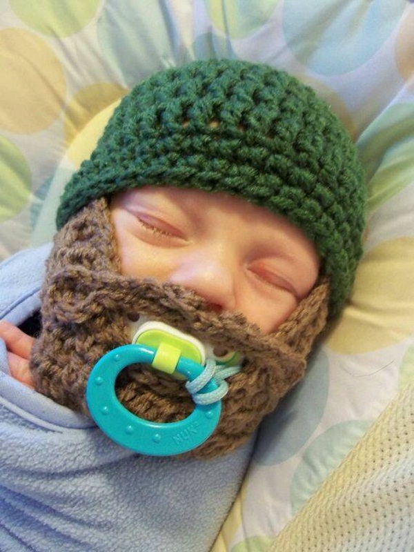 Những chiếc mũ len móc dễ thương mẹ nên sắm cho bé 10