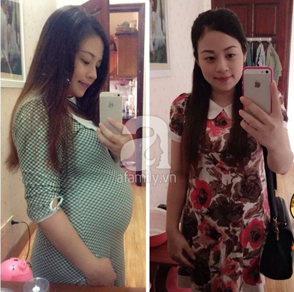 Công cuộc giảm 13kg sau 1 tháng sinh con của mẹ bầu “không ăn gì cũng béo” 3