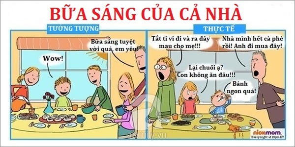 Tưởng tượng v&agrave; thực tế phũ ph&agrave;ng khi l&agrave;m mẹ 3