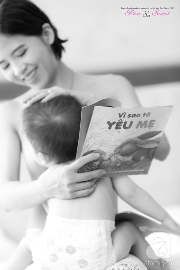 Bộ ảnh đẹp đến ngỡ ngàng của mẹ Việt khi cho con bú 12