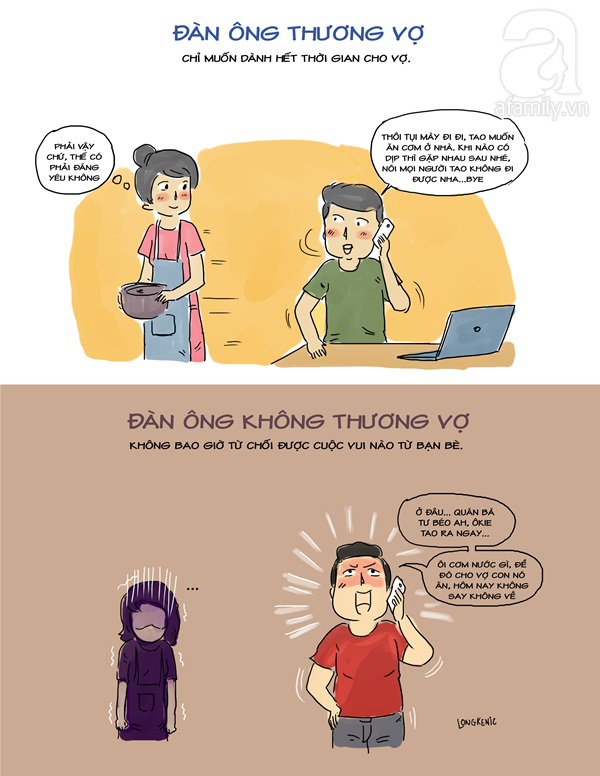 đ&agrave;n &ocirc;ng thương vợ