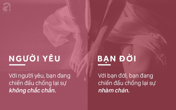 khác biệt bạn trai và bạn đời