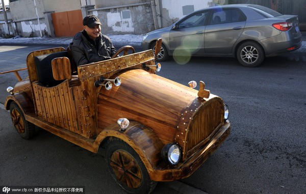 Xem chiếc xe điện hoàn toàn bằng gỗ độc đáo 3