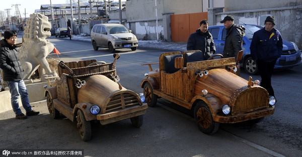 Xem chiếc xe điện hoàn toàn bằng gỗ độc đáo 9