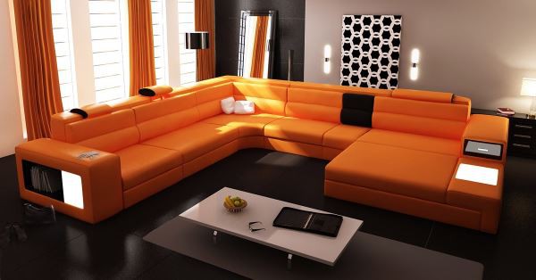 Nội thất màu cam - sự hấp dẫn cho không gian hiện đại 3
