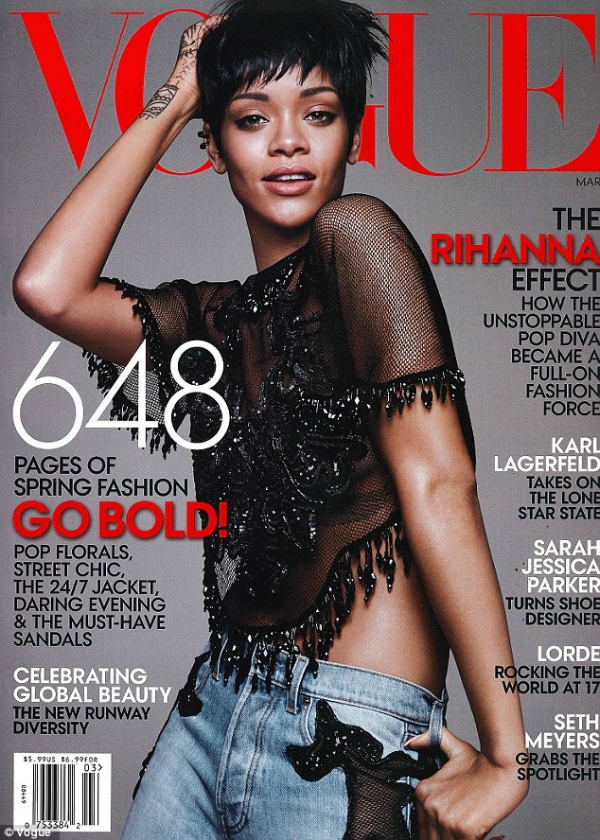 Rihanna khoe vẻ nam tính với tóc ngắn và hình xăm  1