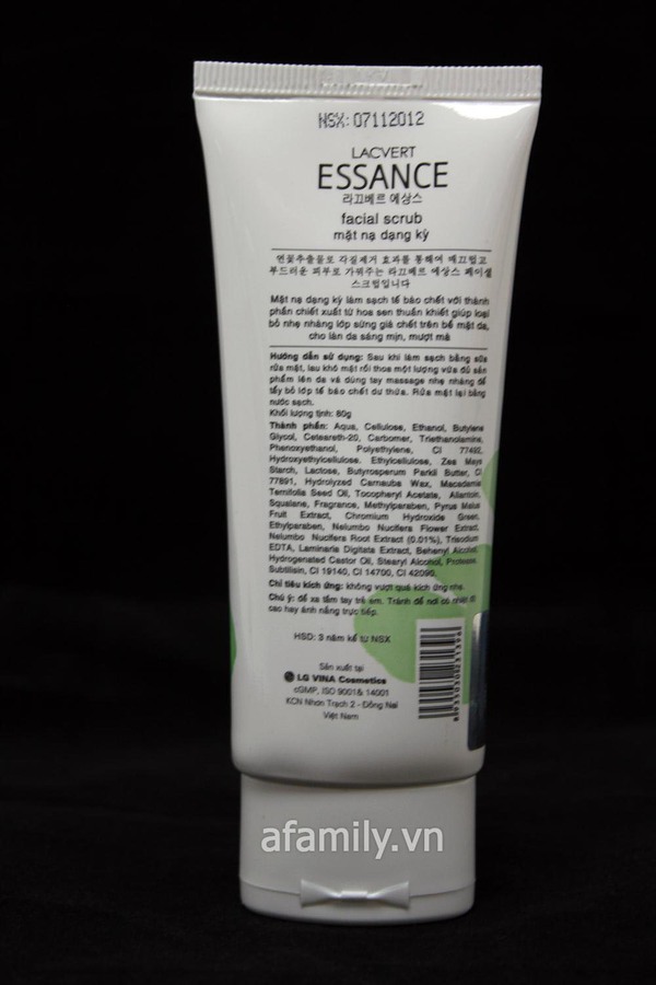 Mặt nạ tẩy tế bào chết Essance facial scrub  7