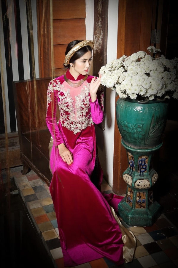 30 bộ áo dài đẹp mê mẩn của kiều nữ Việt trong 1 năm qua 3