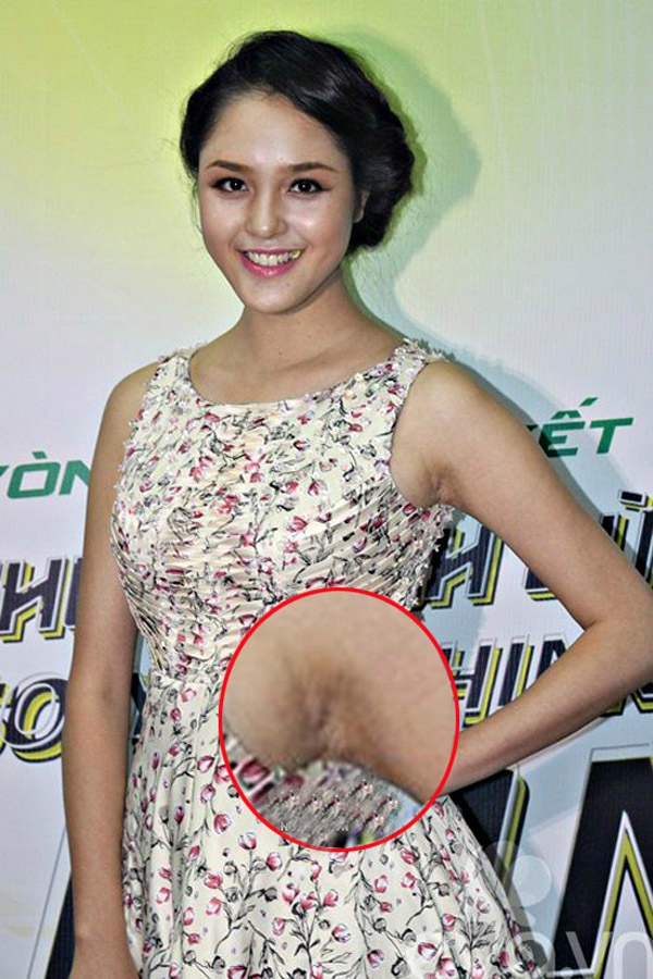 Sao Việt mất điểm v&igrave; v&ugrave;ng da dưới c&aacute;nh tay 