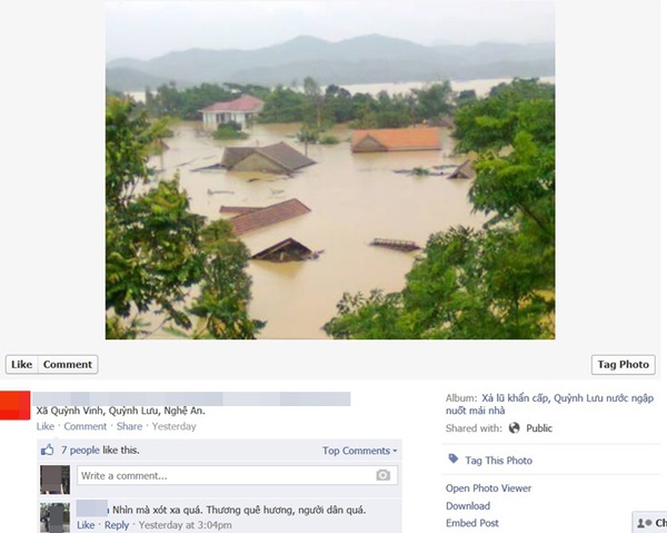 Cộng đồng mạng xúc động chia sẻ hình ảnh miền Trung vật vã trong bão lũ 3