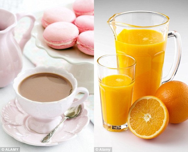 Giảm nguy cơ bị ung thư buồng trứng nhờ uống trà và nước cam 1
