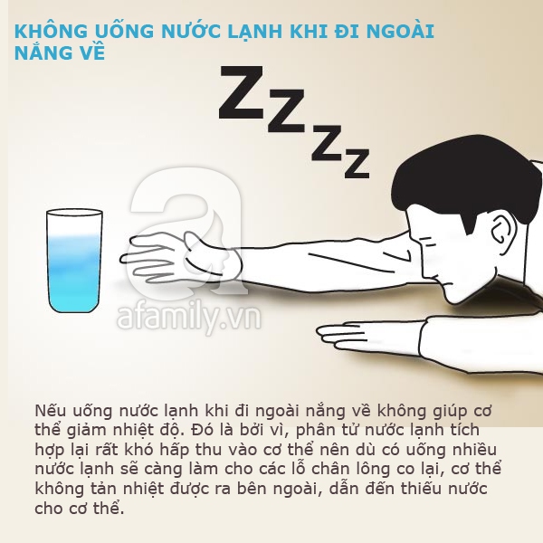 cấm kị khi uống nước lạnh 4