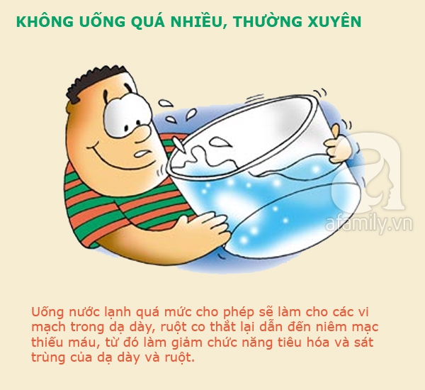 cấm kị khi uống nước lạnh 5