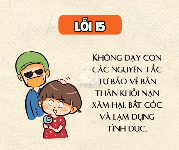 Sai lầm khi nuôi con