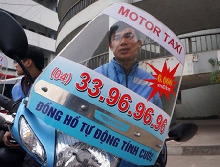 Xôn xao vì xe ôm kiểu... taxi 3 Xôn xao vì xe ôm kiểu... taxi 3