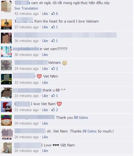 Cư dân mạng xúc động vì Bill Gates đăng ảnh trẻ em Việt Nam 3