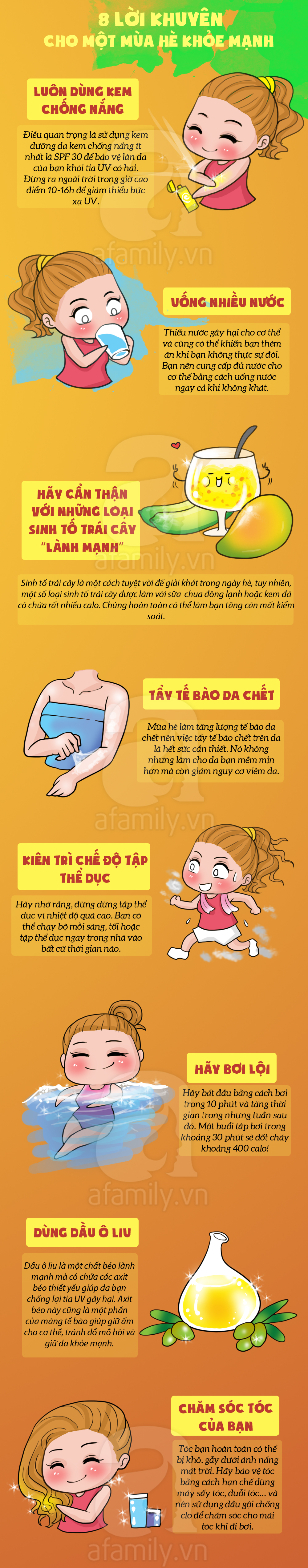 bảo vệ cơ thể trong mùa hè