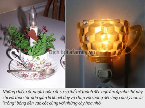 Trang trí nhà cực độc đáo, đẹp mắt bằng... cốc chén cũ 2 Trang trí nhà cực độc đáo, đẹp mắt bằng... cốc chén cũ 2