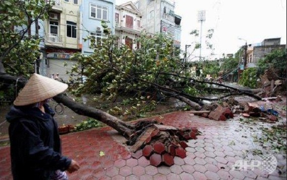 Chùm ảnh: Việt Nam sau bão Sơn Tinh lên báo nước ngoài 7