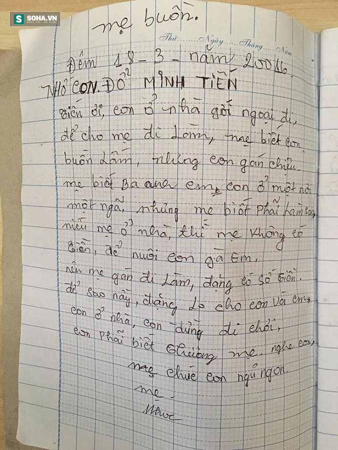 Xúc động với lá thư sai đầy lỗi chính tả của người mẹ gửi cho con - Ảnh 2.