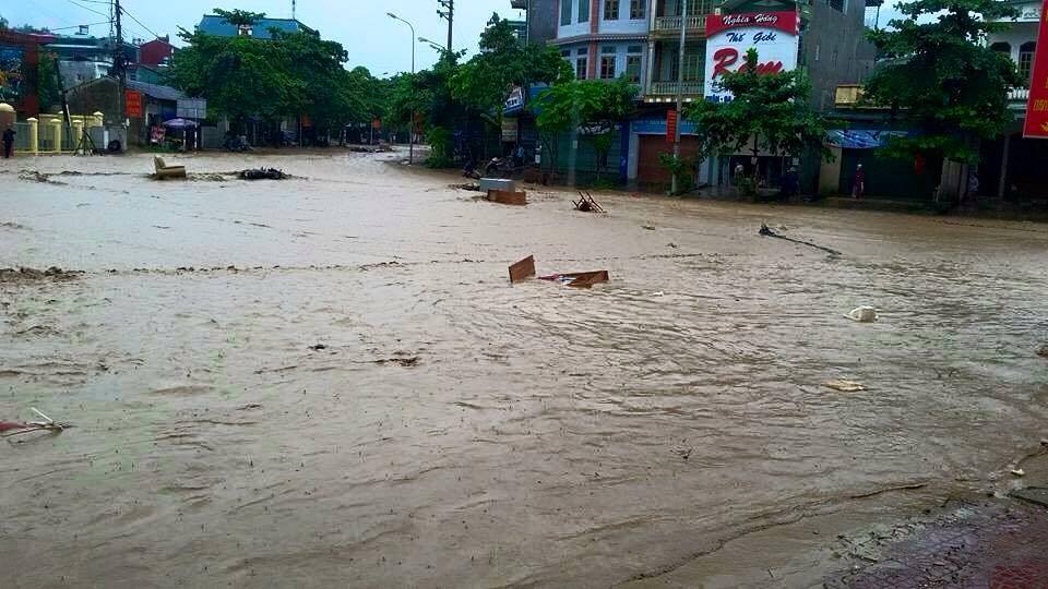 lũ, tuần giáo, điện binh, nước ngập, tài sản, vỡ đập