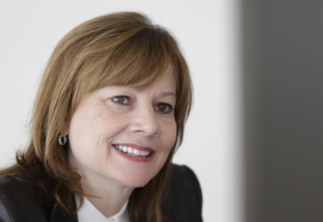 Mary Barra, giám đốc điều hành tập đoàn xe hơi General Motors của Mỹ - Ảnh: Carlos Osorio/Pool