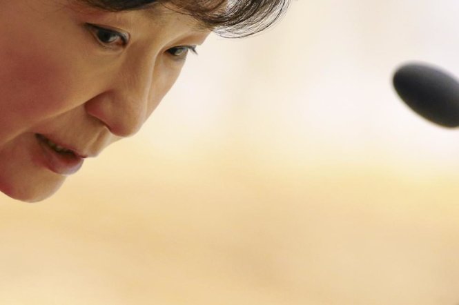 Tổng thống Hàn Quốc Park Geun-Hye. Ảnh: Damir Sagol